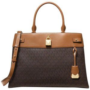 NWT MICHAEL KORS Gramercy Large Logo Satchel